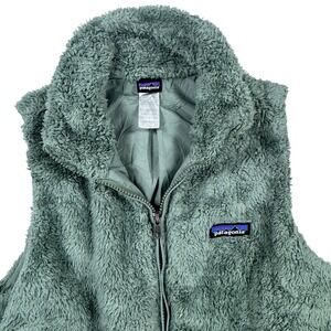 Patagonia Los Gatos Fleece Vest Womens Small Sage Green Full Zip 25216